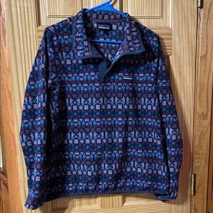 Patagonia Multicolor Geometric Fleece Size Large